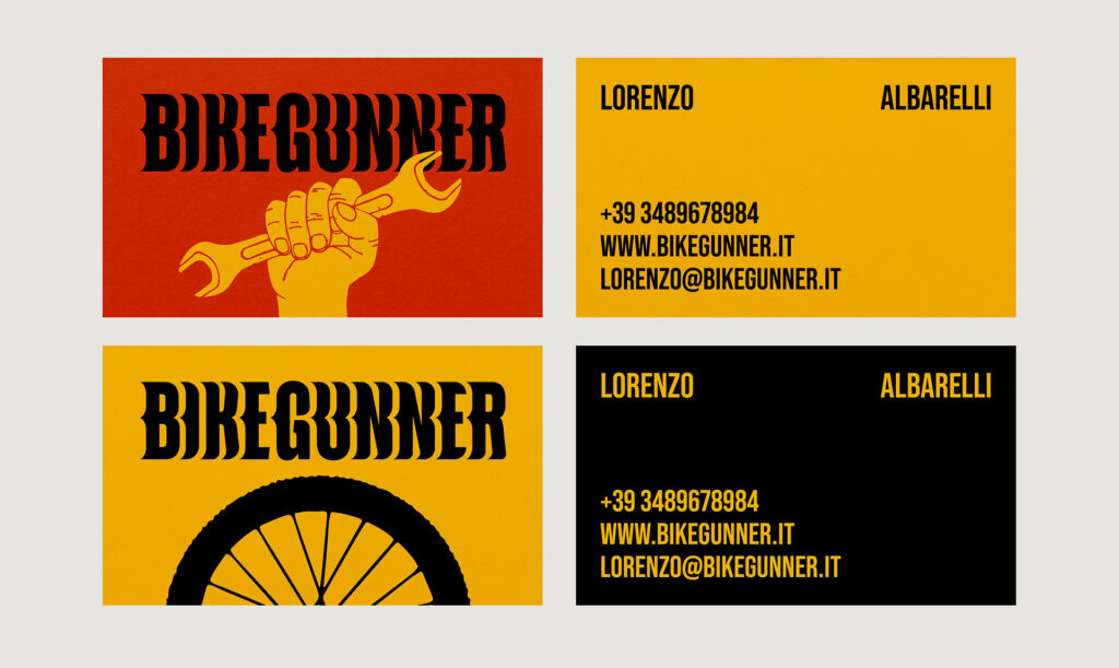 biglietti da visita bike gunner