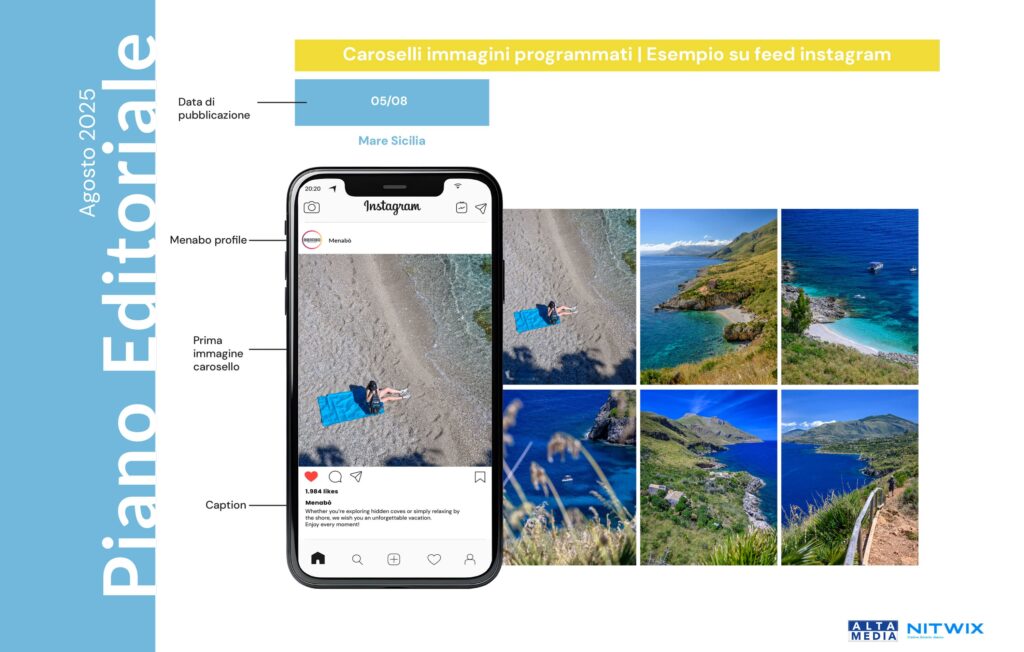 creazione post menabo nitwix